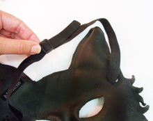Load image into Gallery viewer, Maskelle Wolf Dog Mask in Black