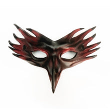 Load image into Gallery viewer, Maskelle Bird Mask in Black with Red