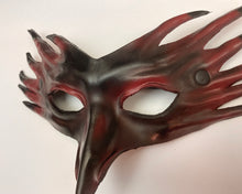 Load image into Gallery viewer, Maskelle Bird Mask in Black with Red