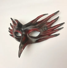 Load image into Gallery viewer, Maskelle Bird Mask in Black with Red