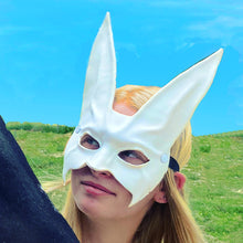 Load image into Gallery viewer, Maskelle Rabbit Mask in White