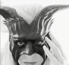 Load image into Gallery viewer, Maskelle Goat Mask in Black