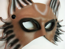 Load image into Gallery viewer, Maskelle Wolf Mask in Brown