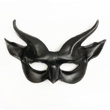 Load image into Gallery viewer, Maskelle Goat Mask Smaller Goat in Black