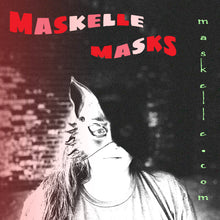 Load image into Gallery viewer, Maskelle Wolf Dog Mask in Black