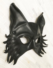 Load image into Gallery viewer, Maskelle Wolf Dog Mask in Black