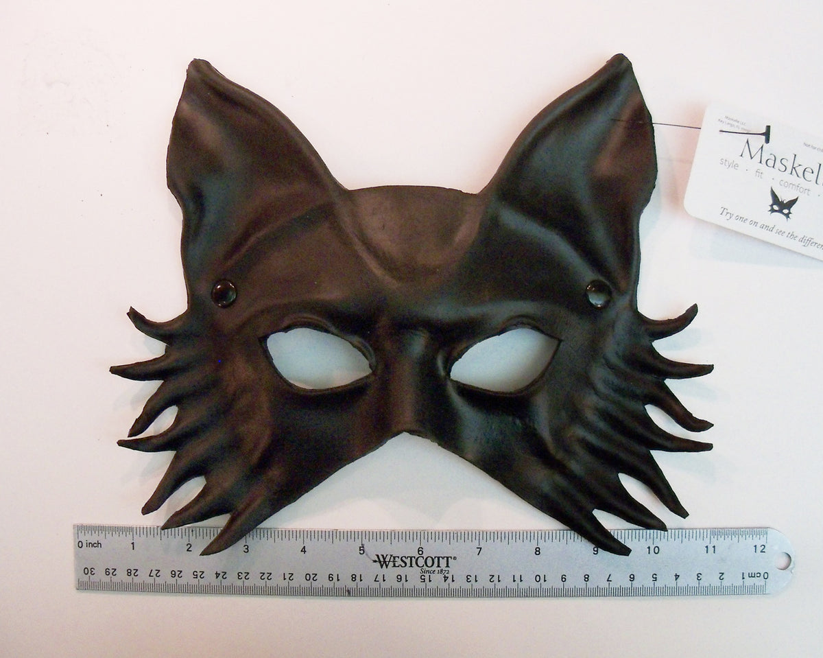 Maskelle Wolf Dog Mask in Black