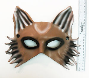Maskelle Wolf Mask in Brown
