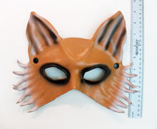 Load image into Gallery viewer, Maskelle Fox Mask for Halloween masquerade costume with ruler positined alongside
