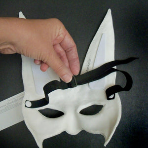 Maskelle Rabbit Mask in White